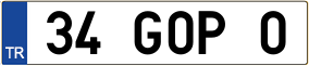 Truck License Plate